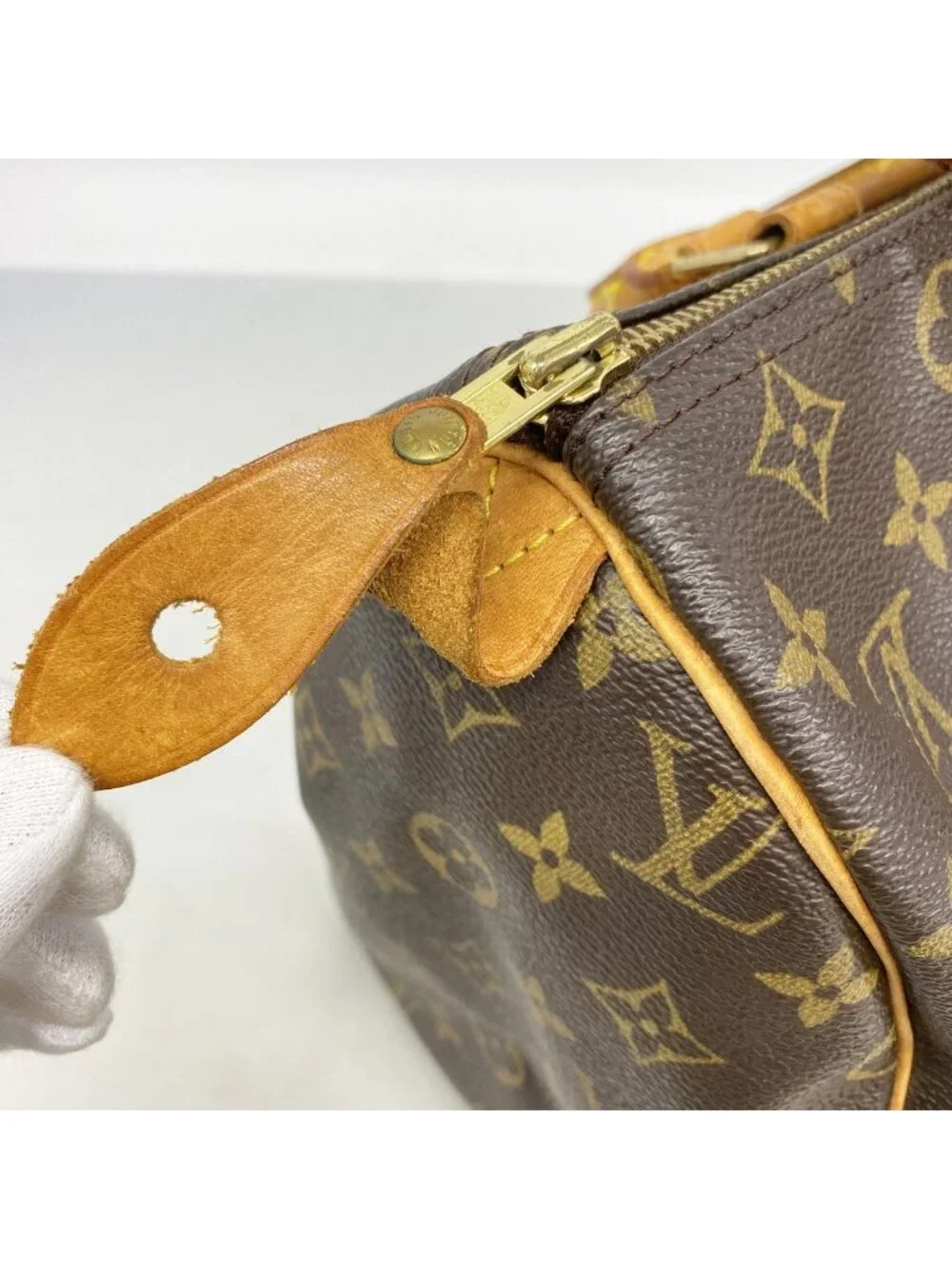 Louis Vuitton Handbag Monogram Speedy 30 Brown